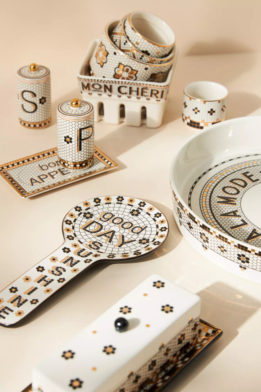 bistro tile messbecher aus steingut 4er-set