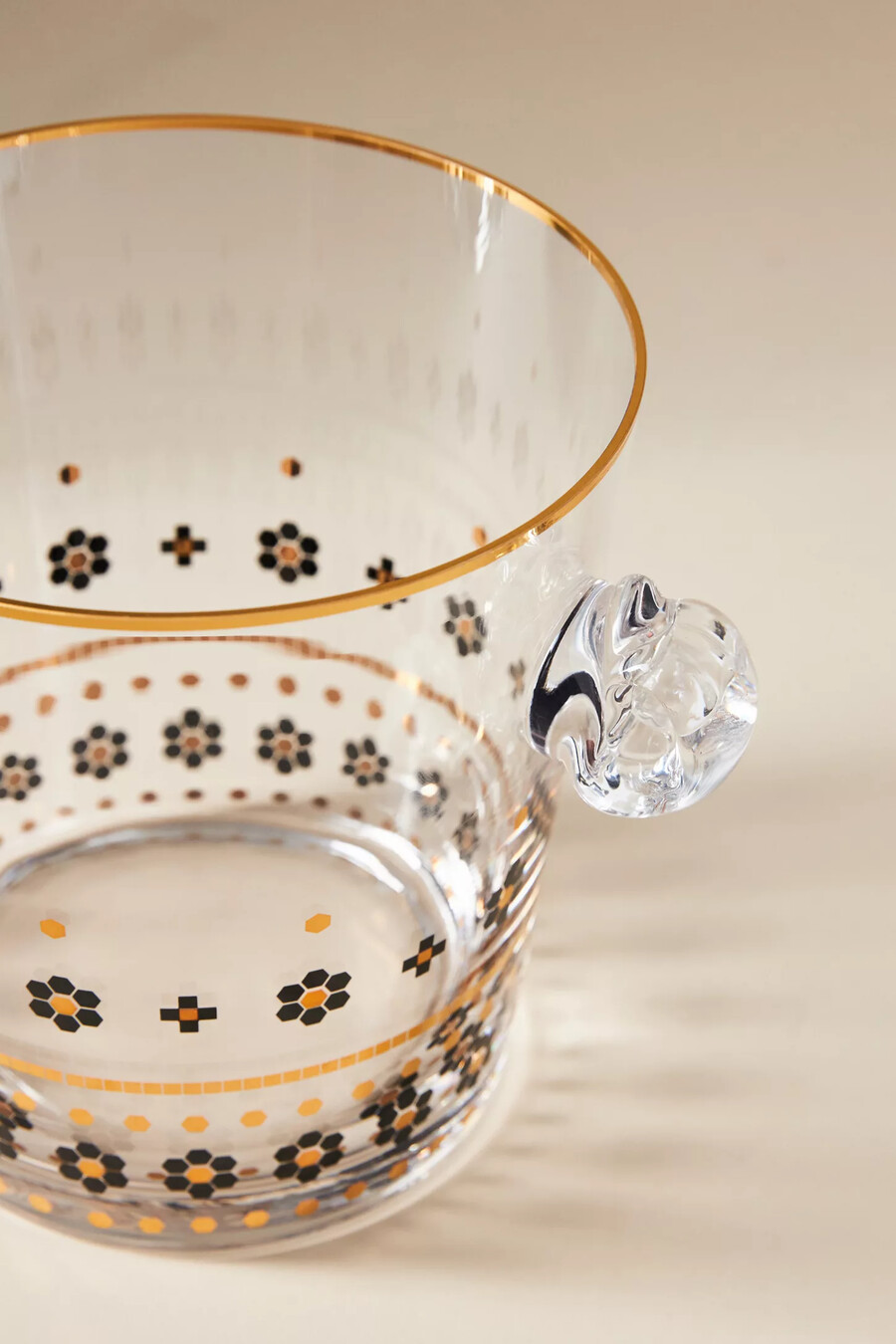 bistro-fliesen-eiskübel aus glas