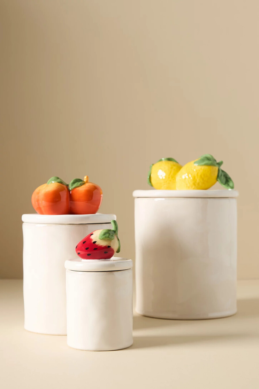 große fruta lemon steingutdose