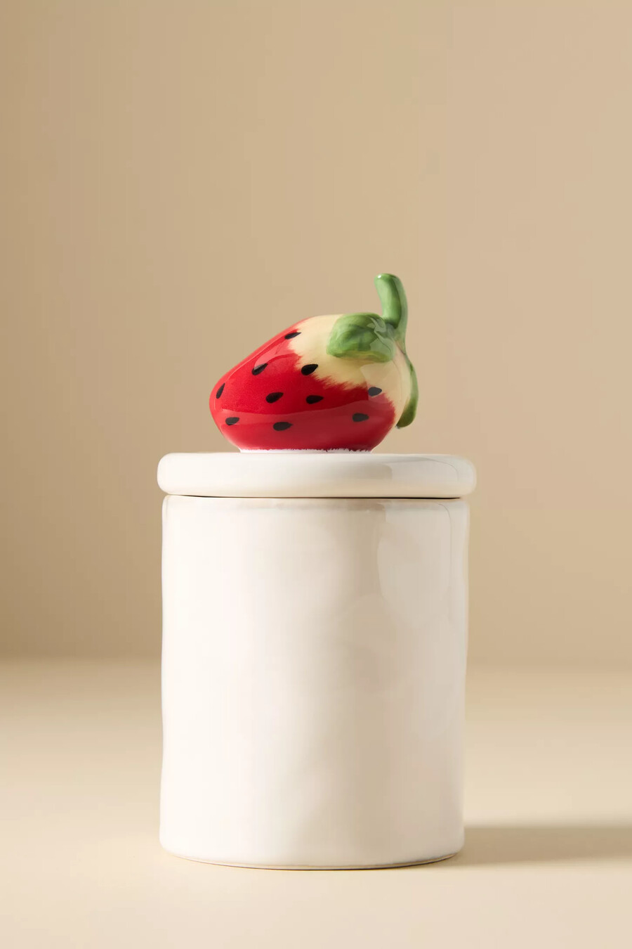 kleine steingutdose „fruta strawberry