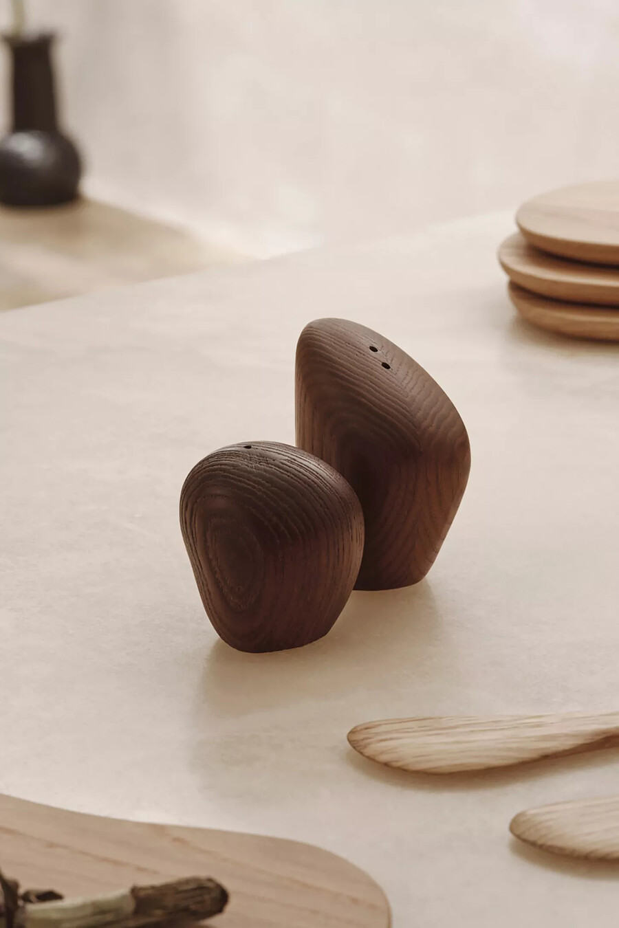ferm living steinhaufen salz- und pfefferstreuer