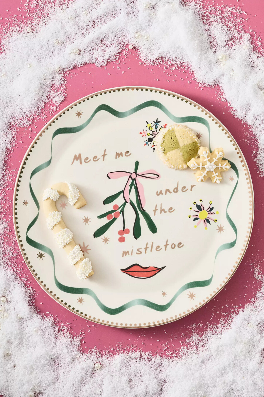 caroline mistletoe steingutplatte