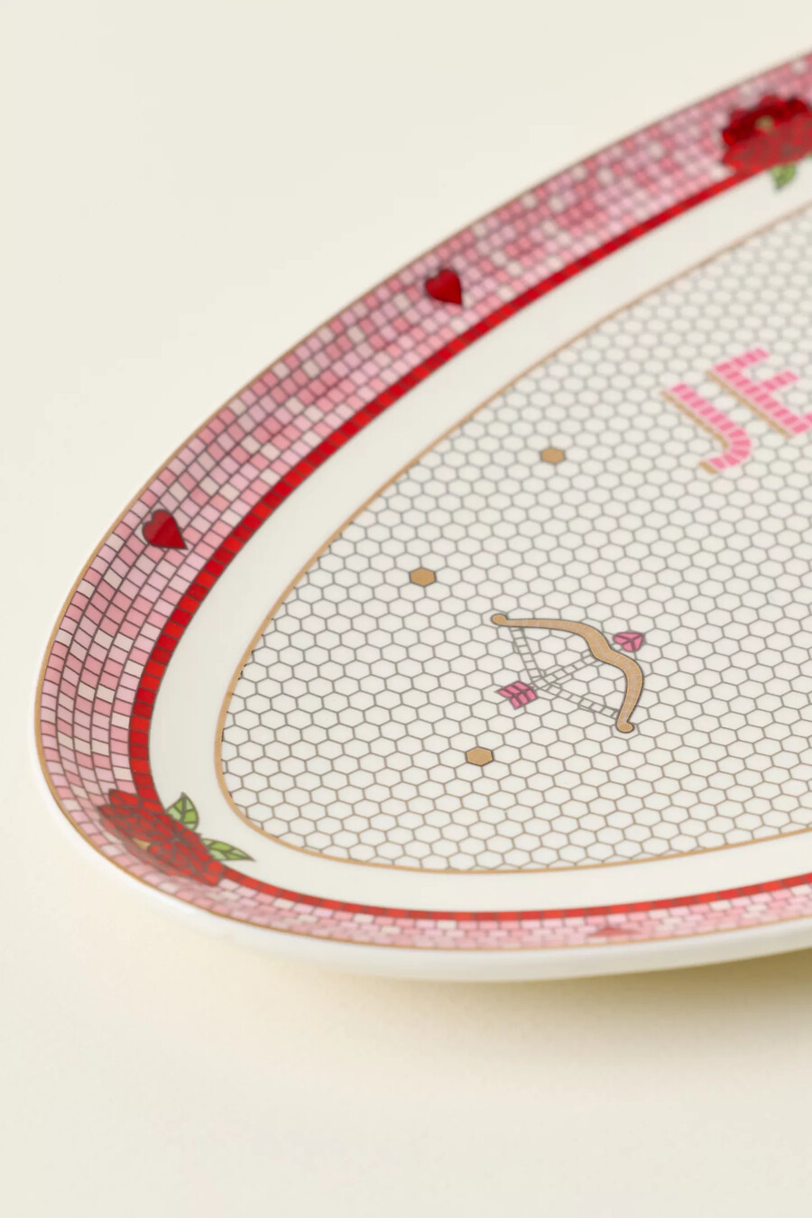die bistro tile steingutplatte valentinstagsedition