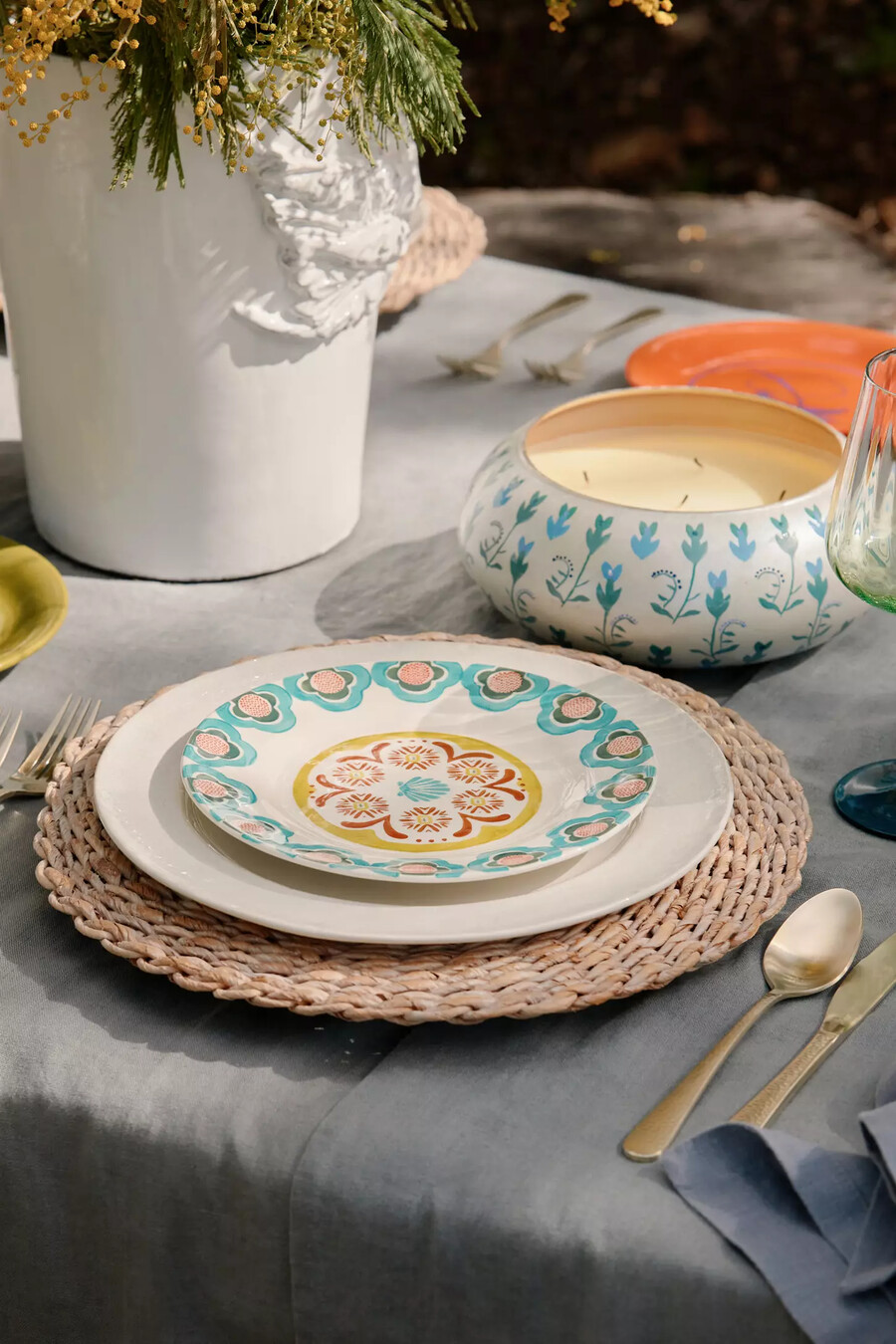alte havanna-speiseteller 4er-set