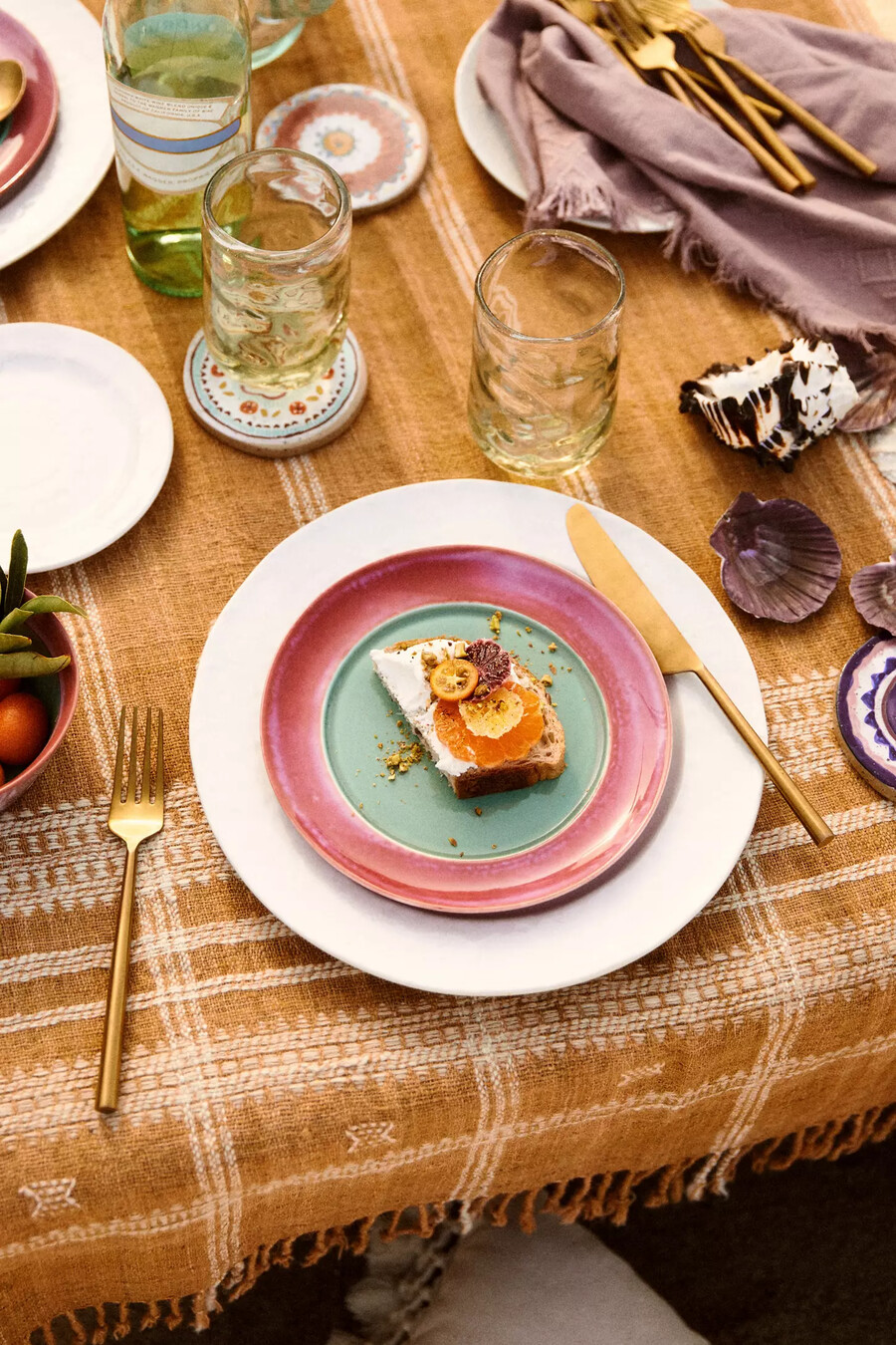 alte havanna-speiseteller 4er-set