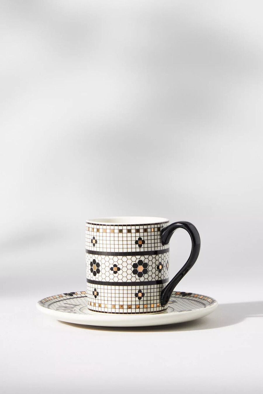 bistro tile espressotasse und untertasse