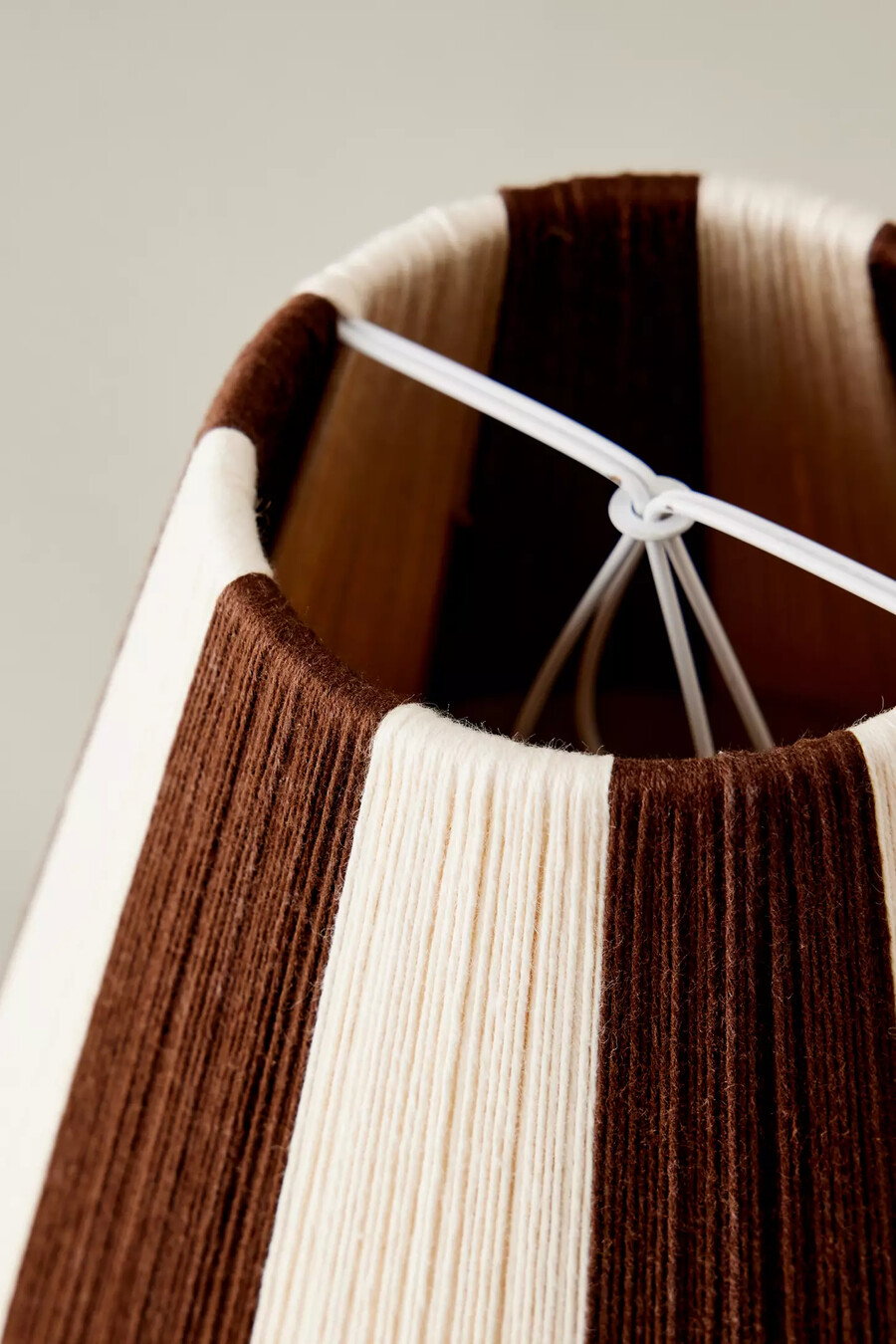 loving string empire lampenschirm aus gewebter baumwolle
