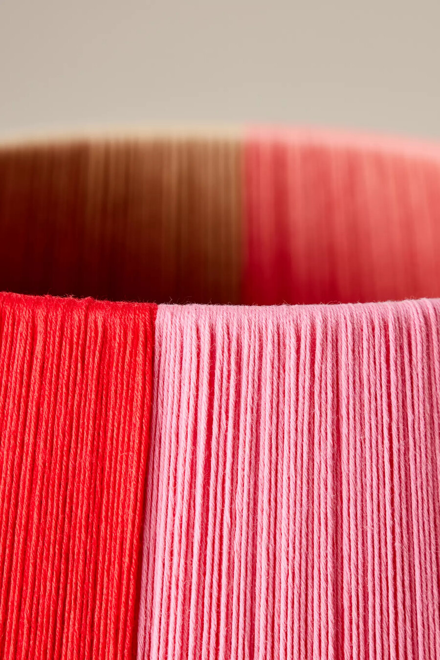 loving string empire lampenschirm aus gewebter baumwolle