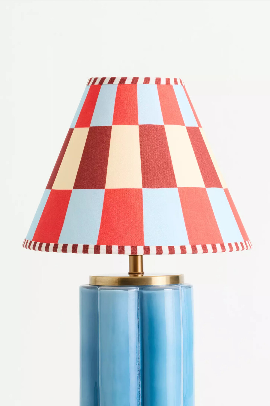 lampenschirm „empire mit geometrischem muster damson madder