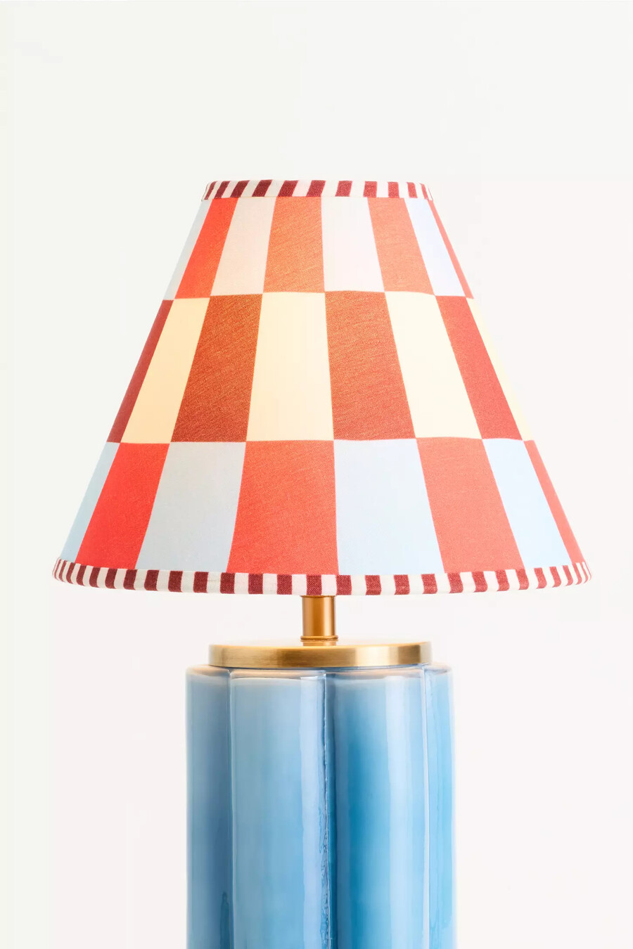lampenschirm „empire mit geometrischem muster damson madder