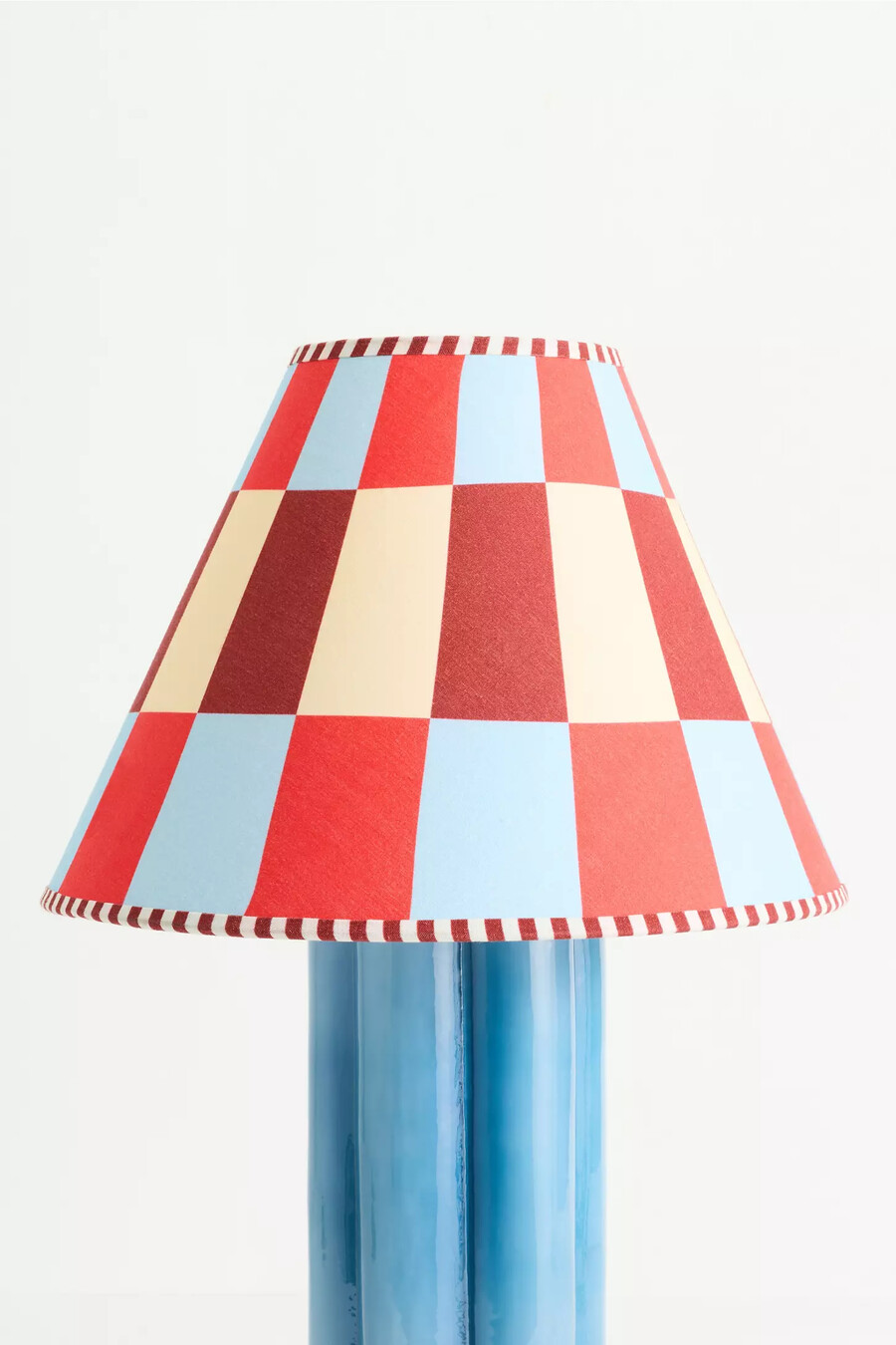 lampenschirm „empire mit geometrischem muster damson madder