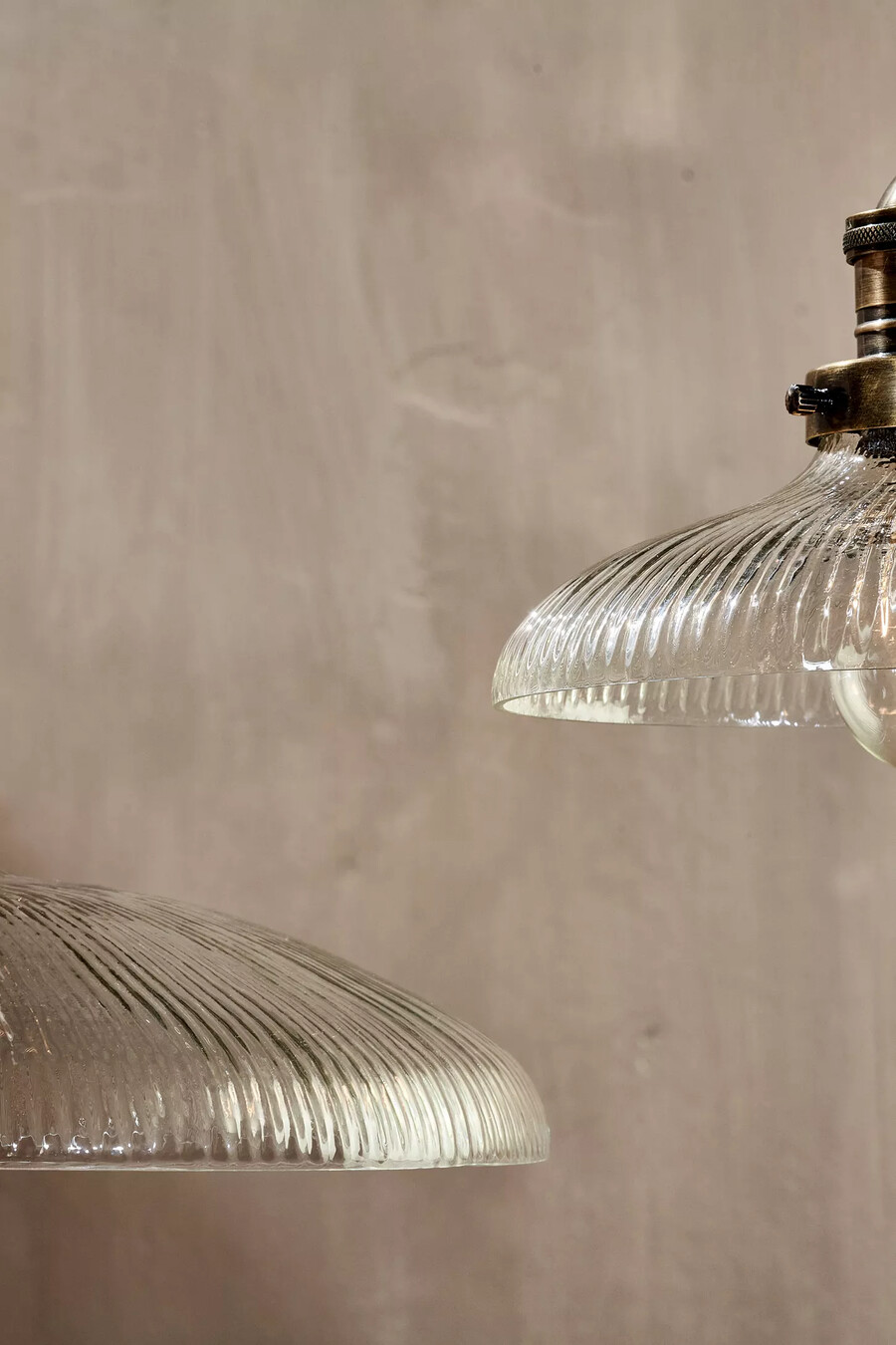 nkuku zowie deckenleuchte aus recyclingglas