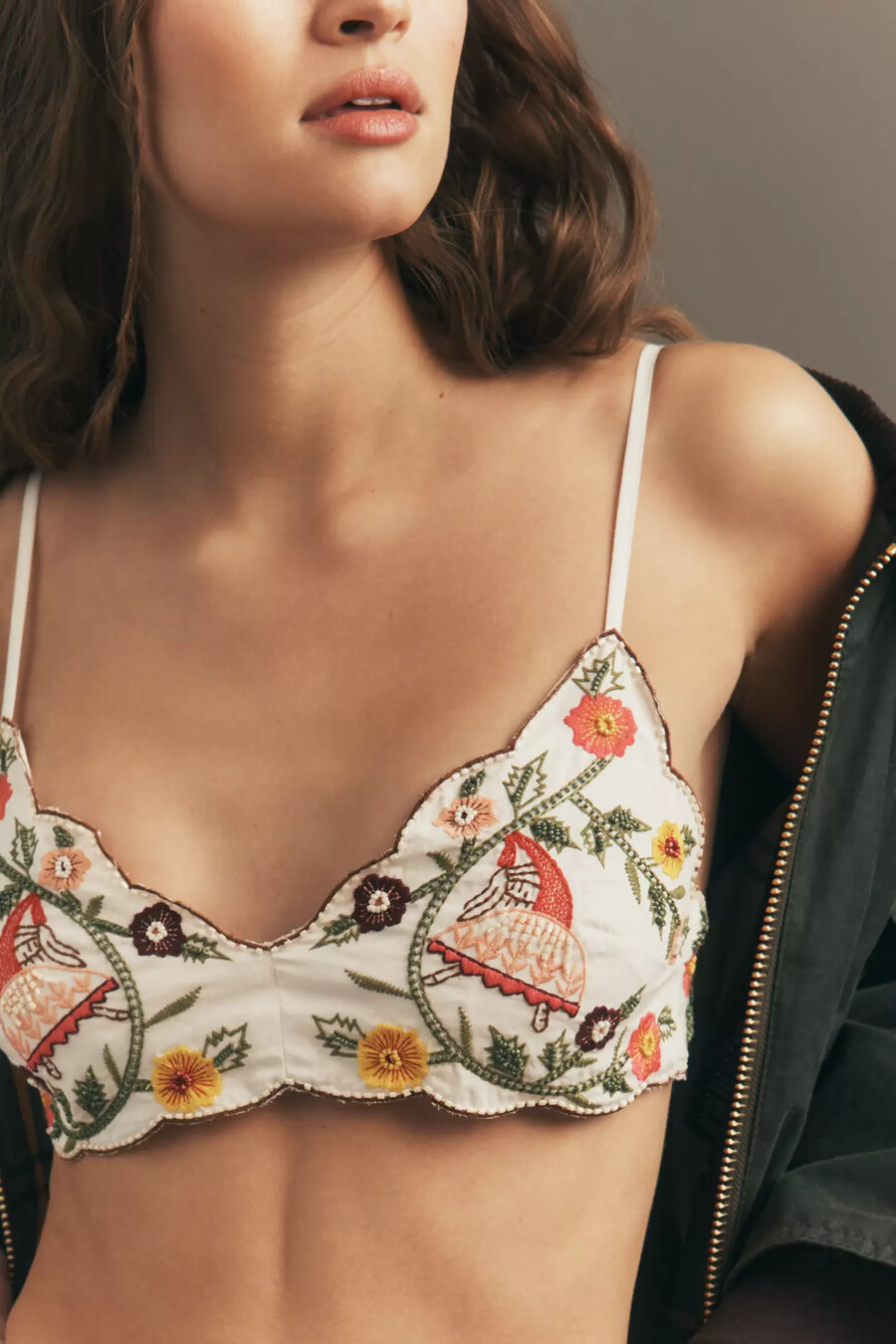 lyrebird besticktes perlen-bralette