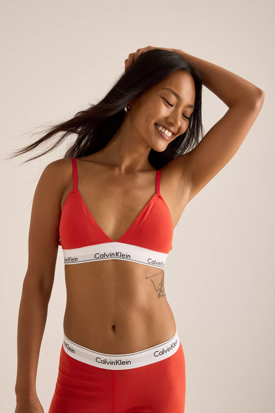 calvin klein triangel-bh mit leichtem futter