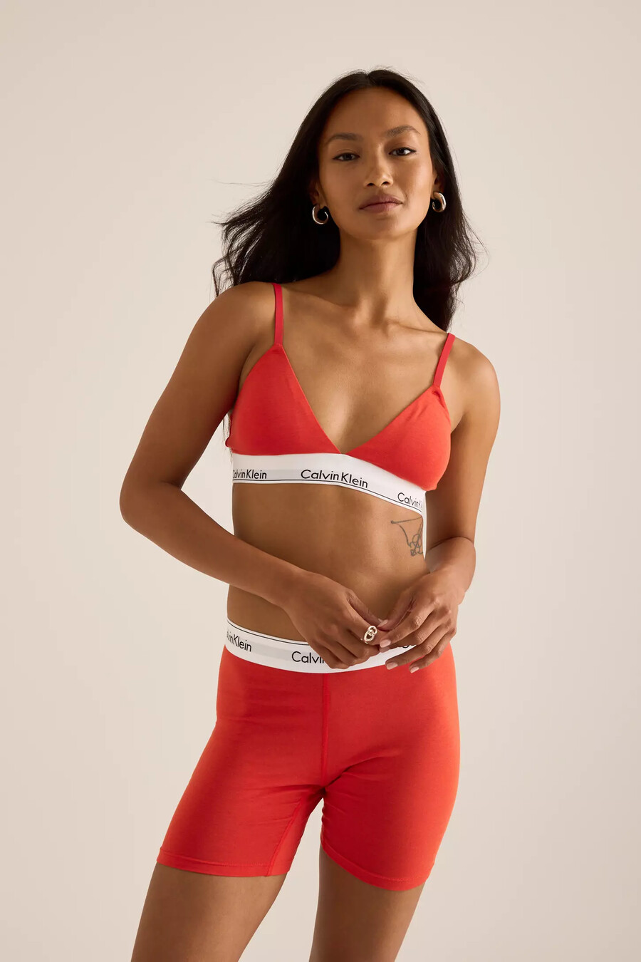 calvin klein triangel-bh mit leichtem futter