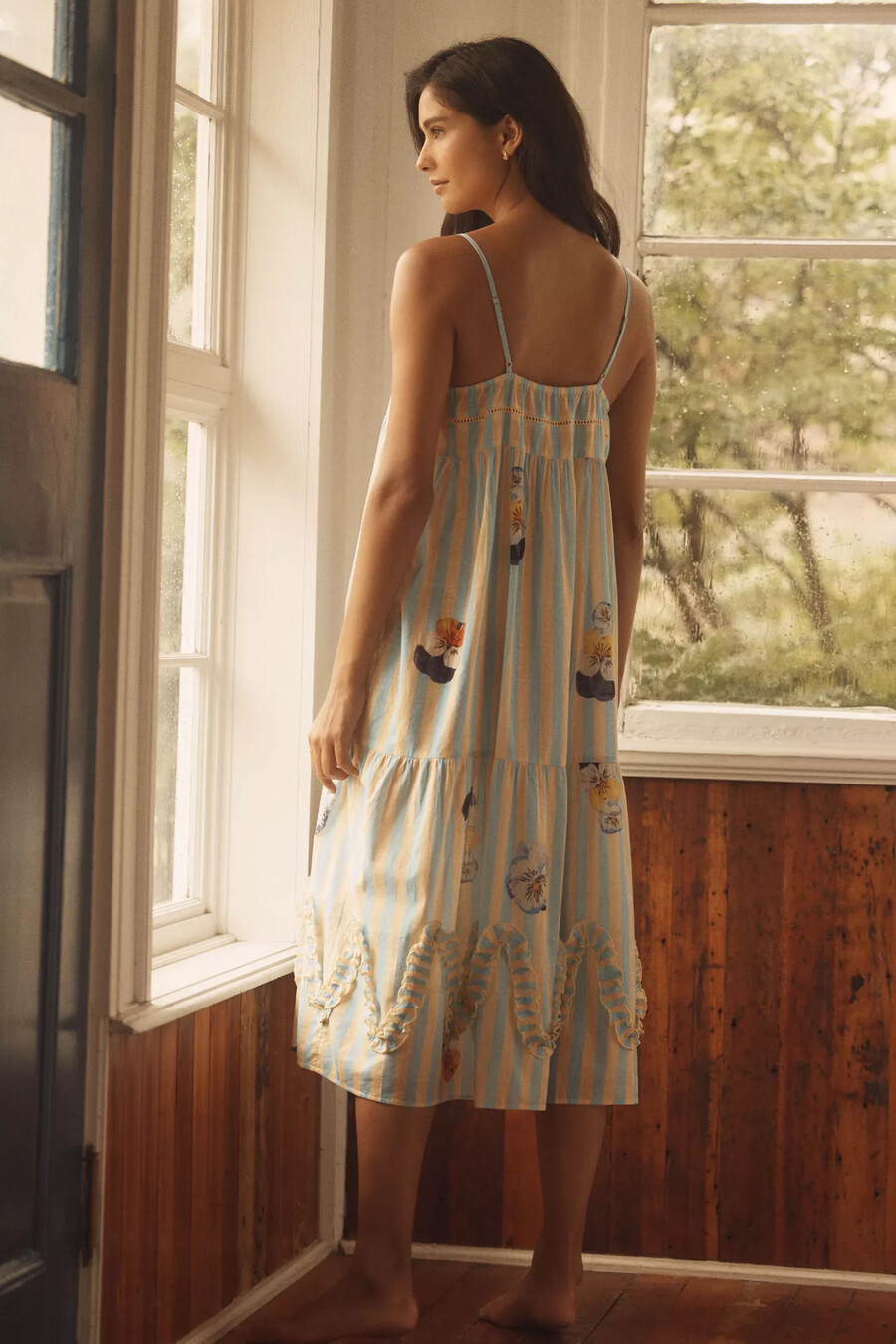 lyrebird midi-kleid