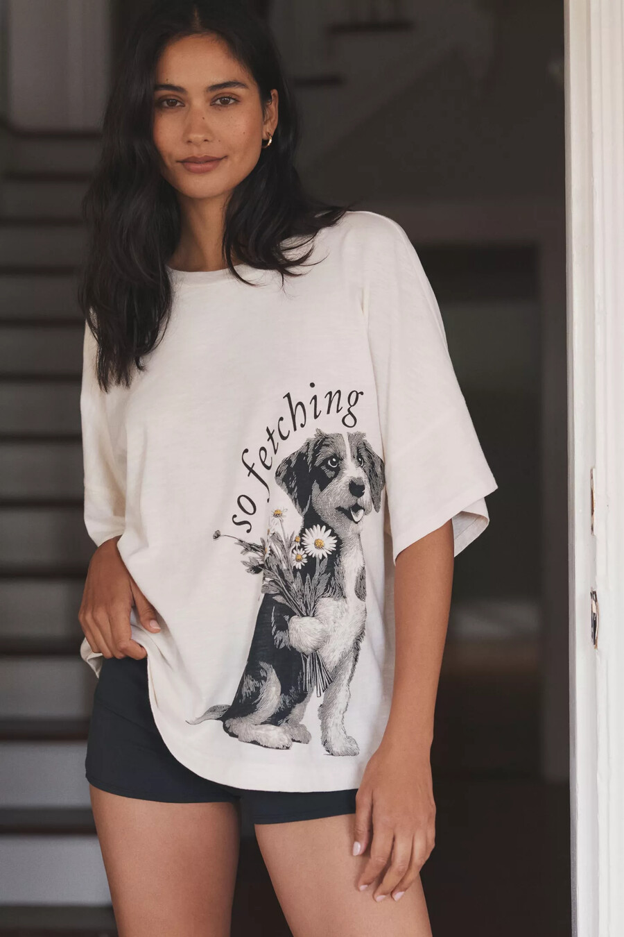 lyrebird oversized graphic sleep t-shirt