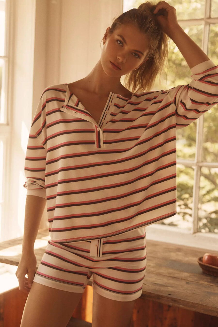 das briar langarm-slouchy-henley-top von lyrebird