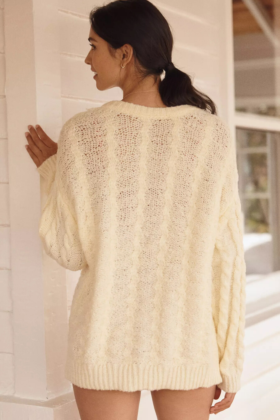 lyrebird cardigan mit knöpfen