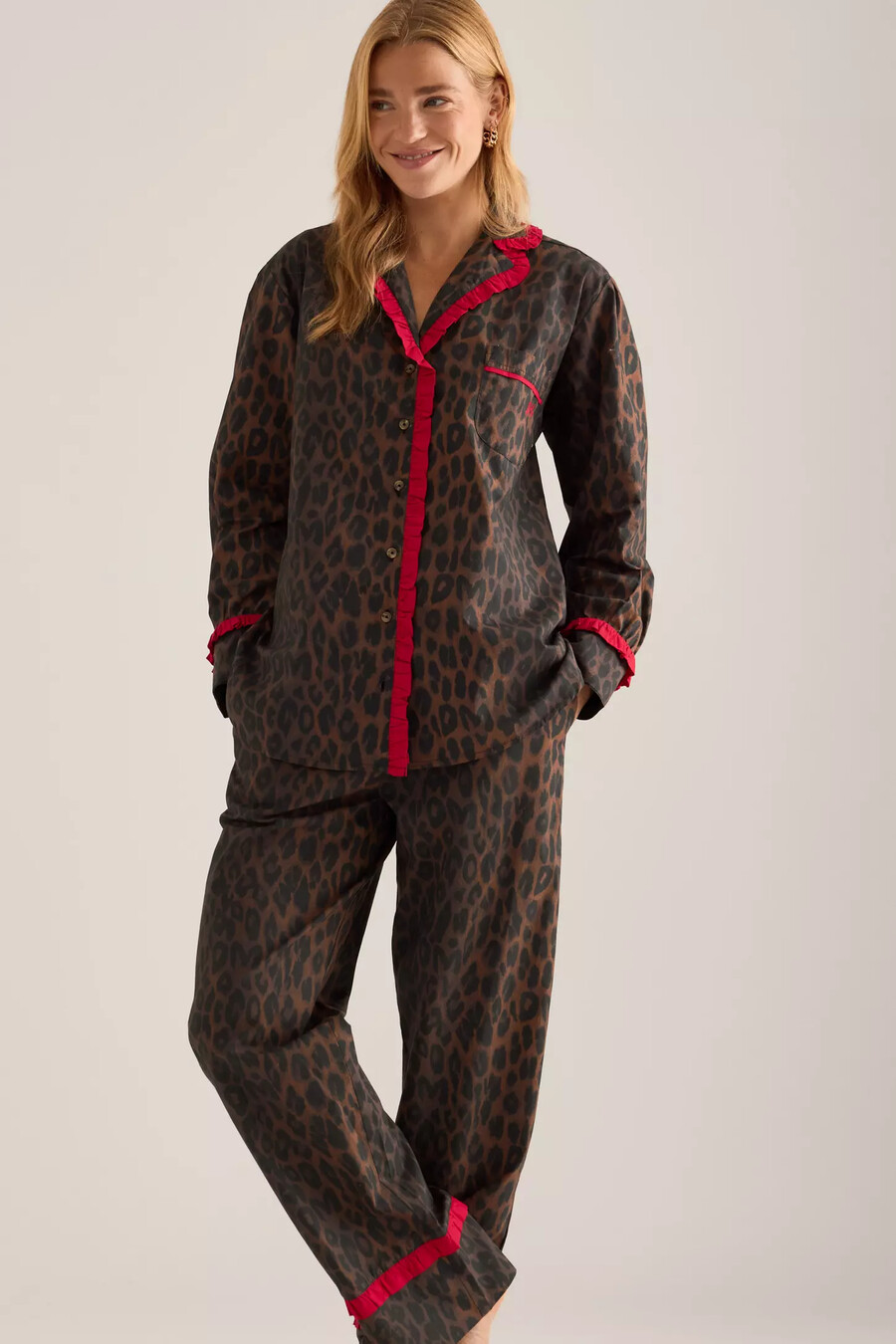 damson madder antonia leopard pyjama-set
