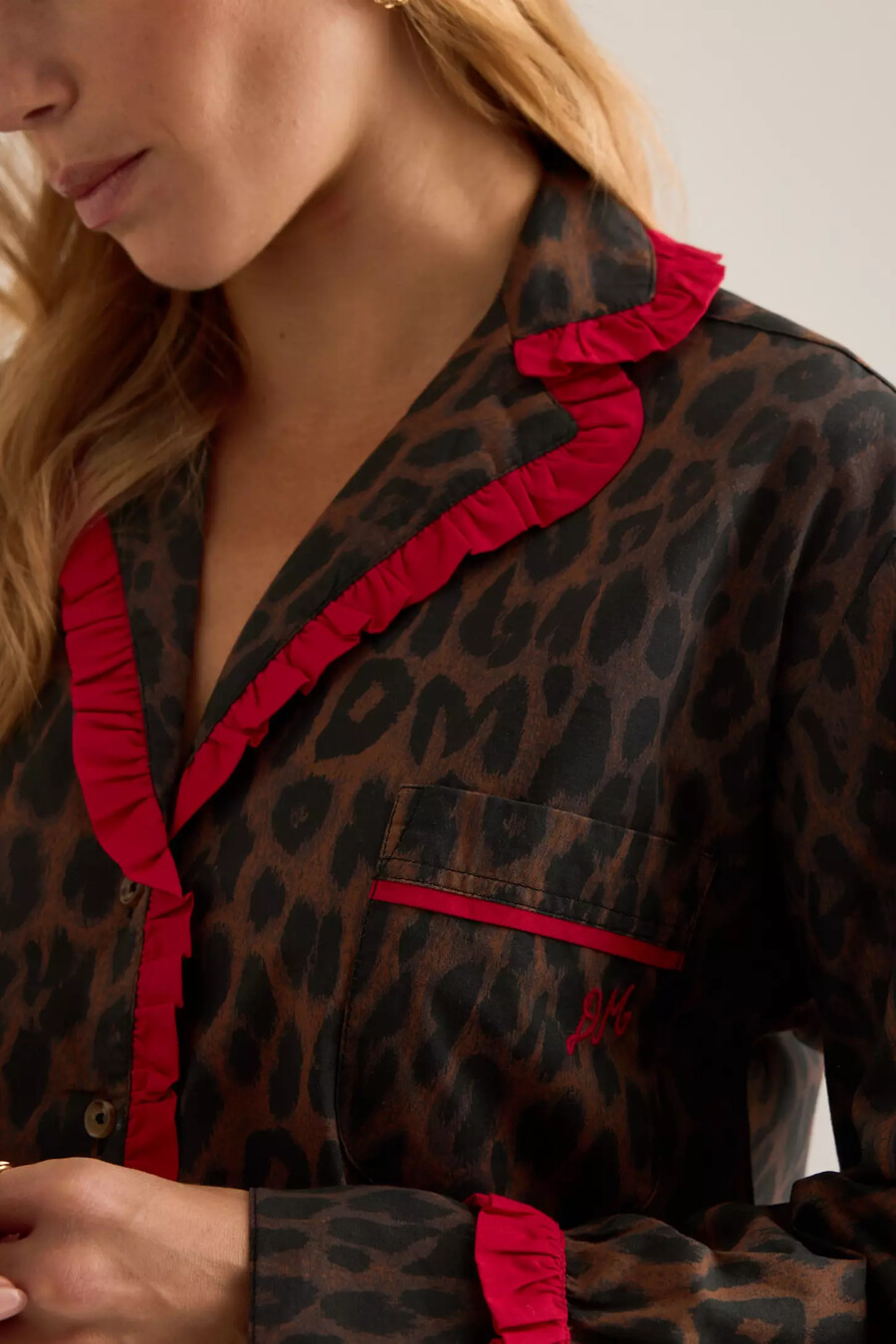 damson madder antonia leopard pyjama-set