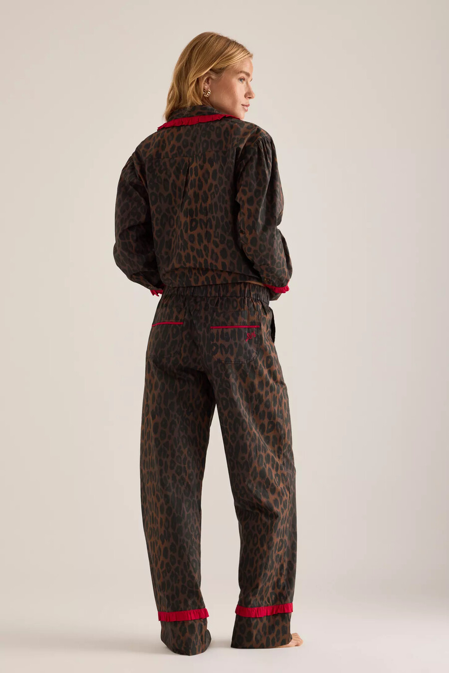 damson madder antonia leopard pyjama-set