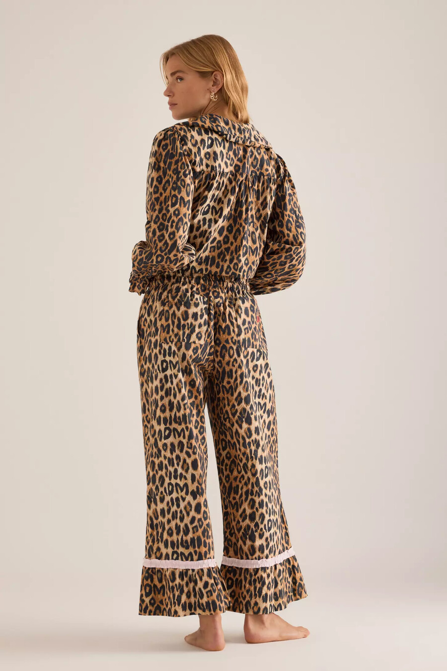 damson madder felice leopard pyjama-set