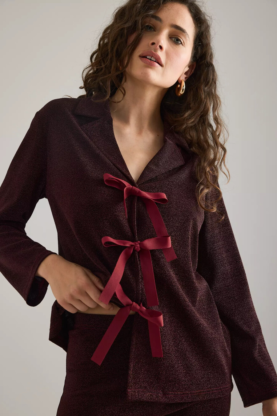 sleeper stardust lurex lounge suit