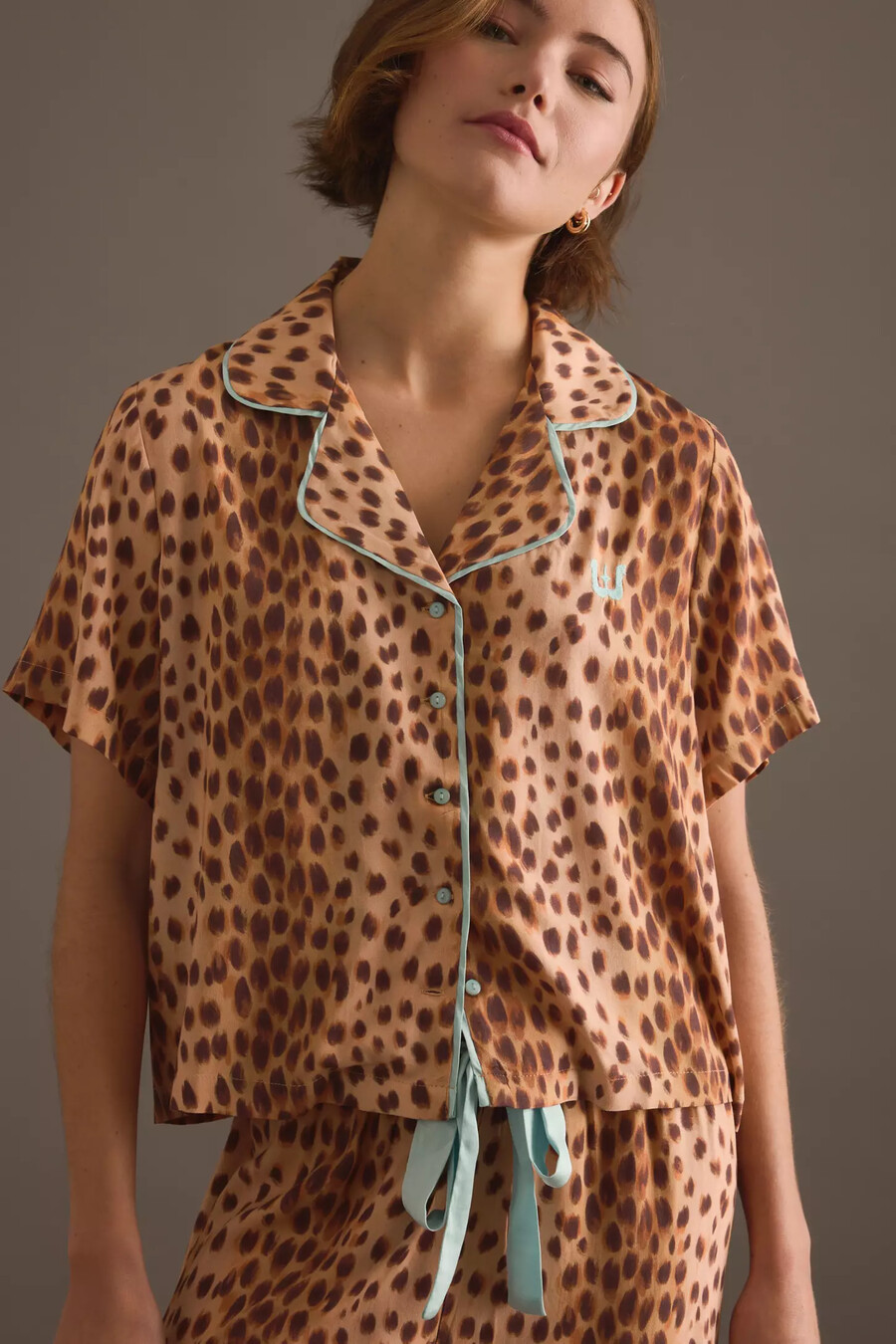 wild lovers lyra kurzarm-pyjamahemd