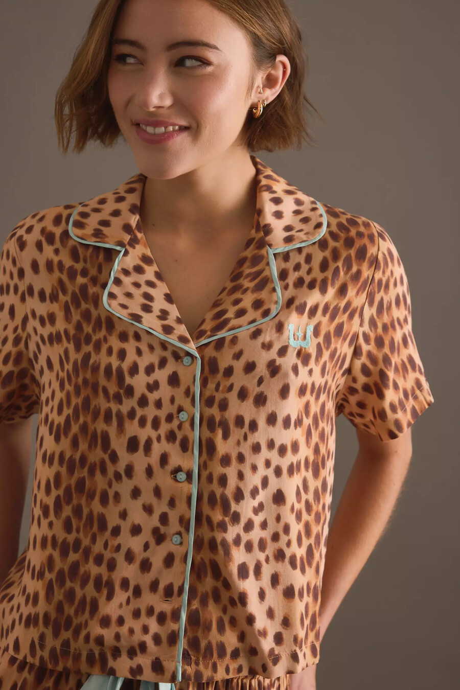 wild lovers lyra kurzarm-pyjamahemd