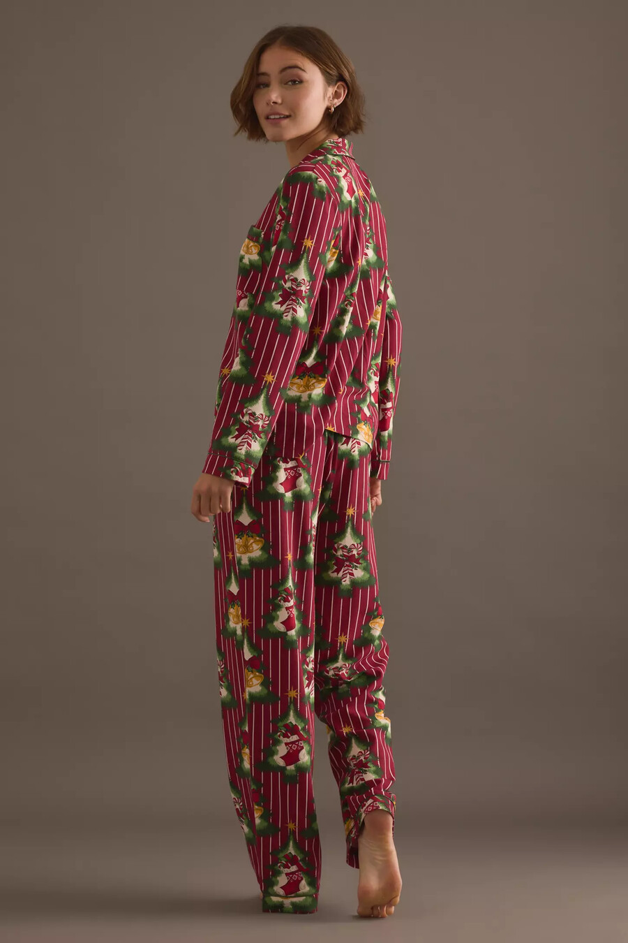 chelsea peers weihnachtsstreifen-pyjama-set