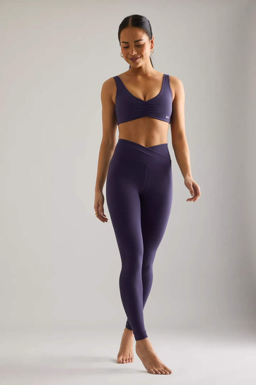 tala dayflex sport-bh mit geraffter vorderseite