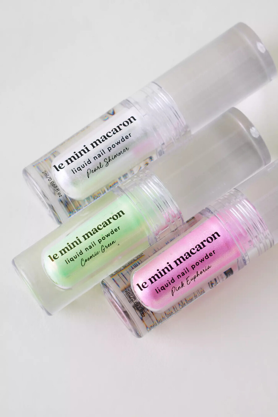 le mini macaron cosmic green flüssignagelpulver