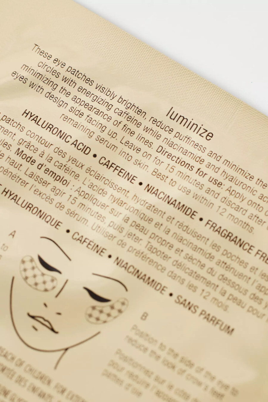 jouer cosmetics luminize augenpads zur korrektur und glättung von augenringen