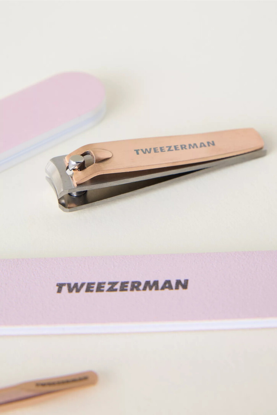 tweezerman roségold maniküre-set