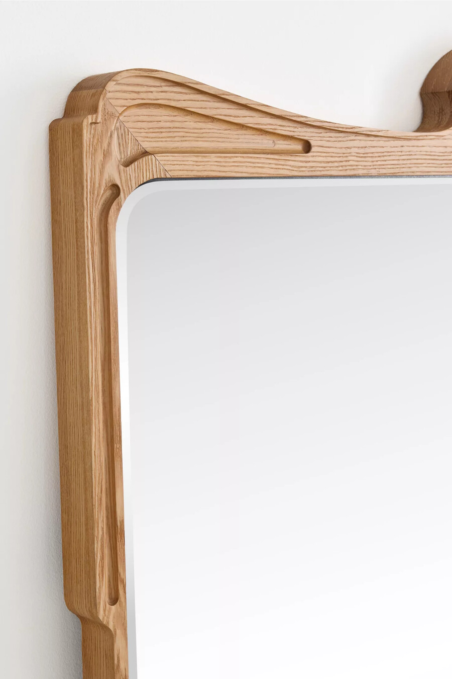 victoria wood grand floor mirror