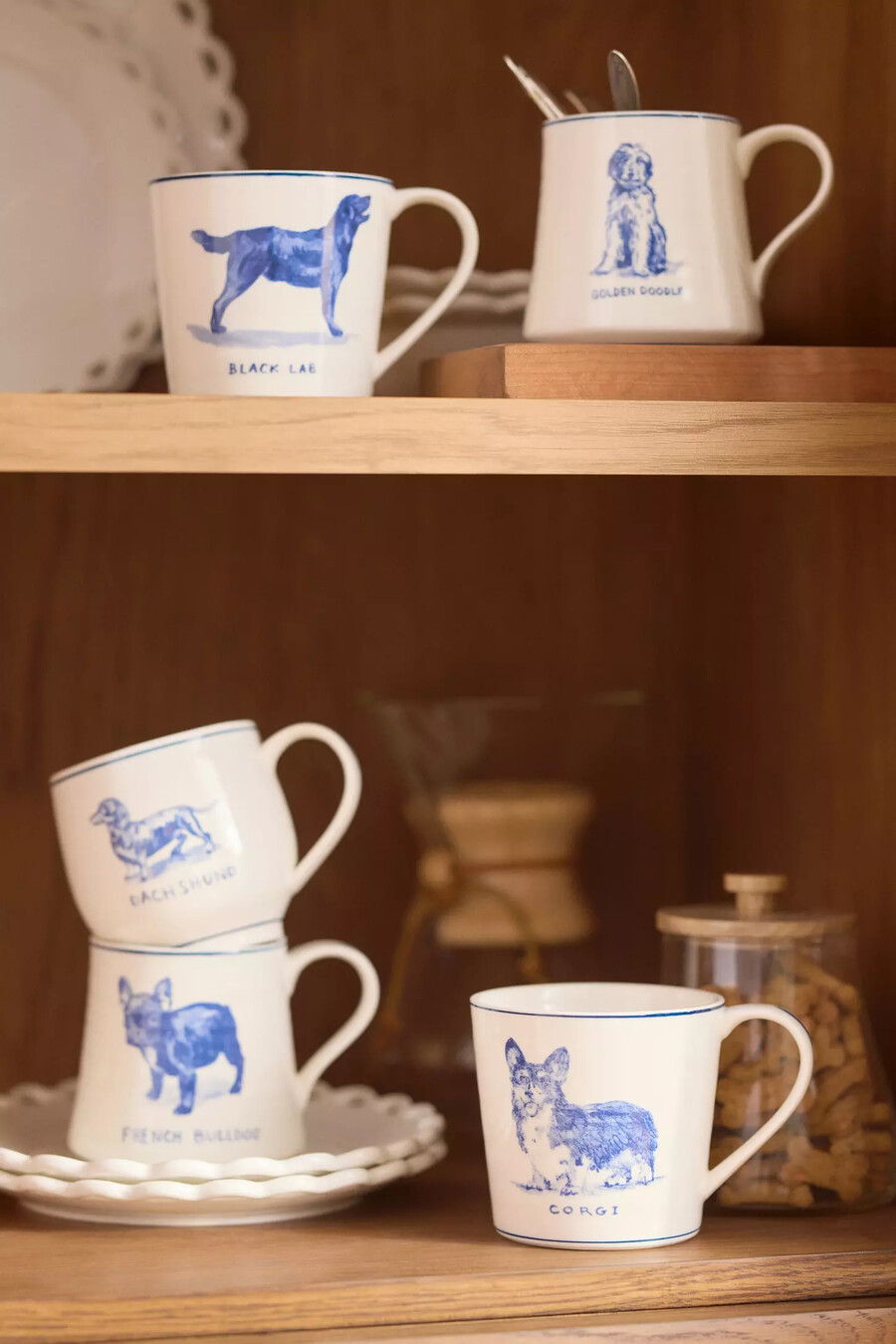molly hatch steingut-hundebecher