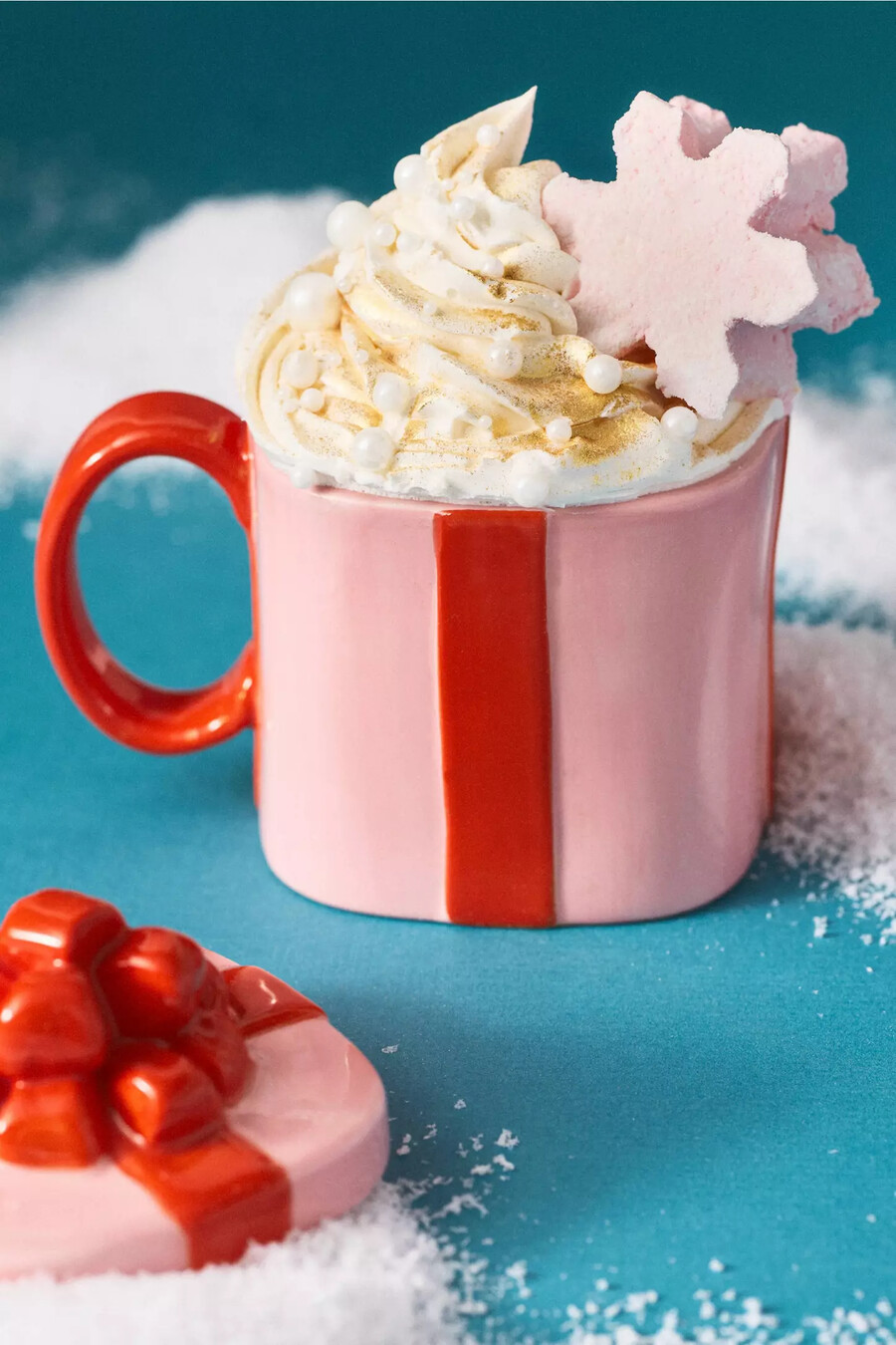geschenkbecher aus steingut mit deckel