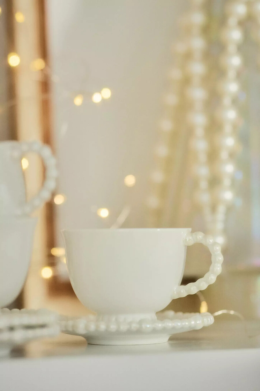 perla espressotasse und untertasse aus steingut