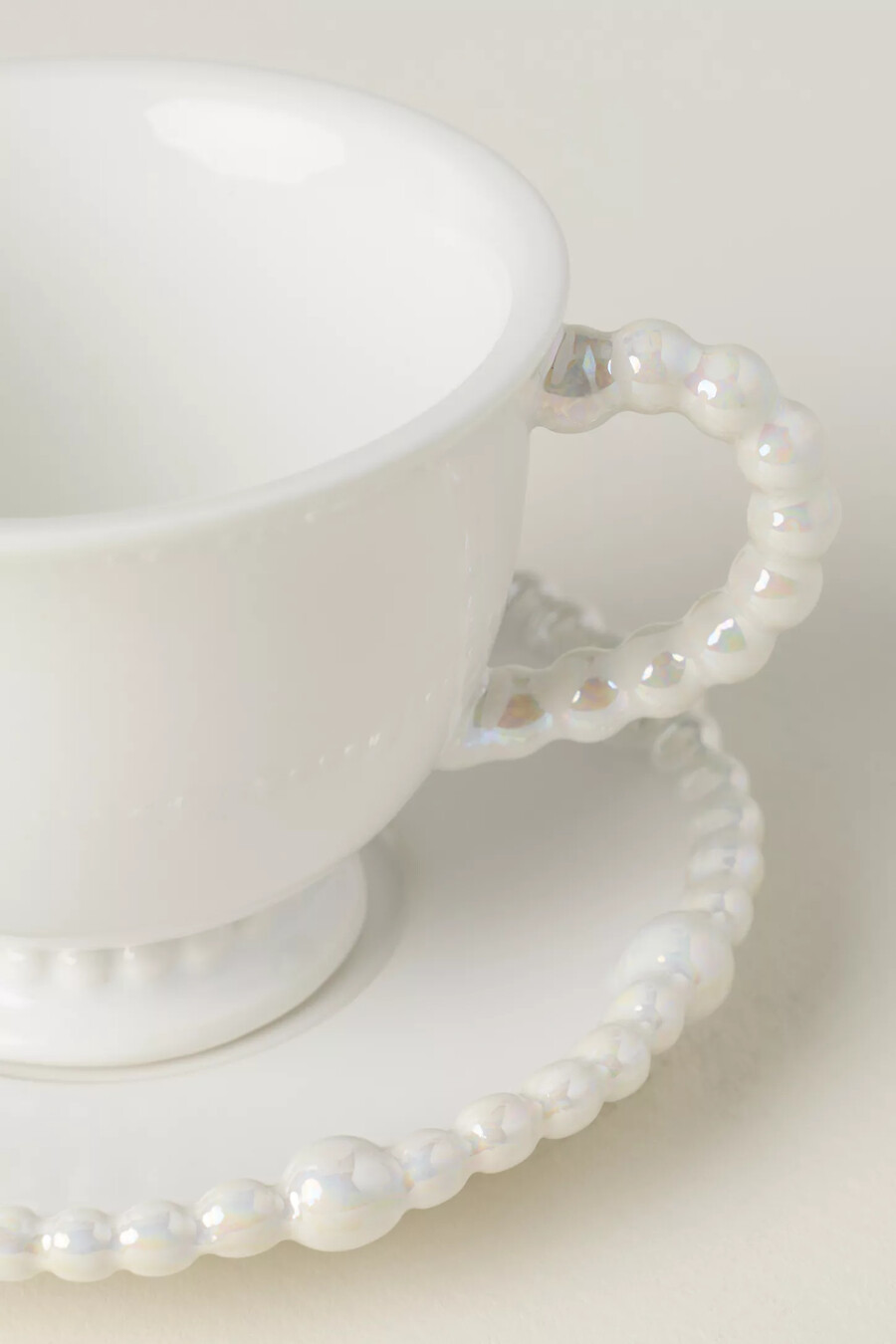 perla espressotasse und untertasse aus steingut