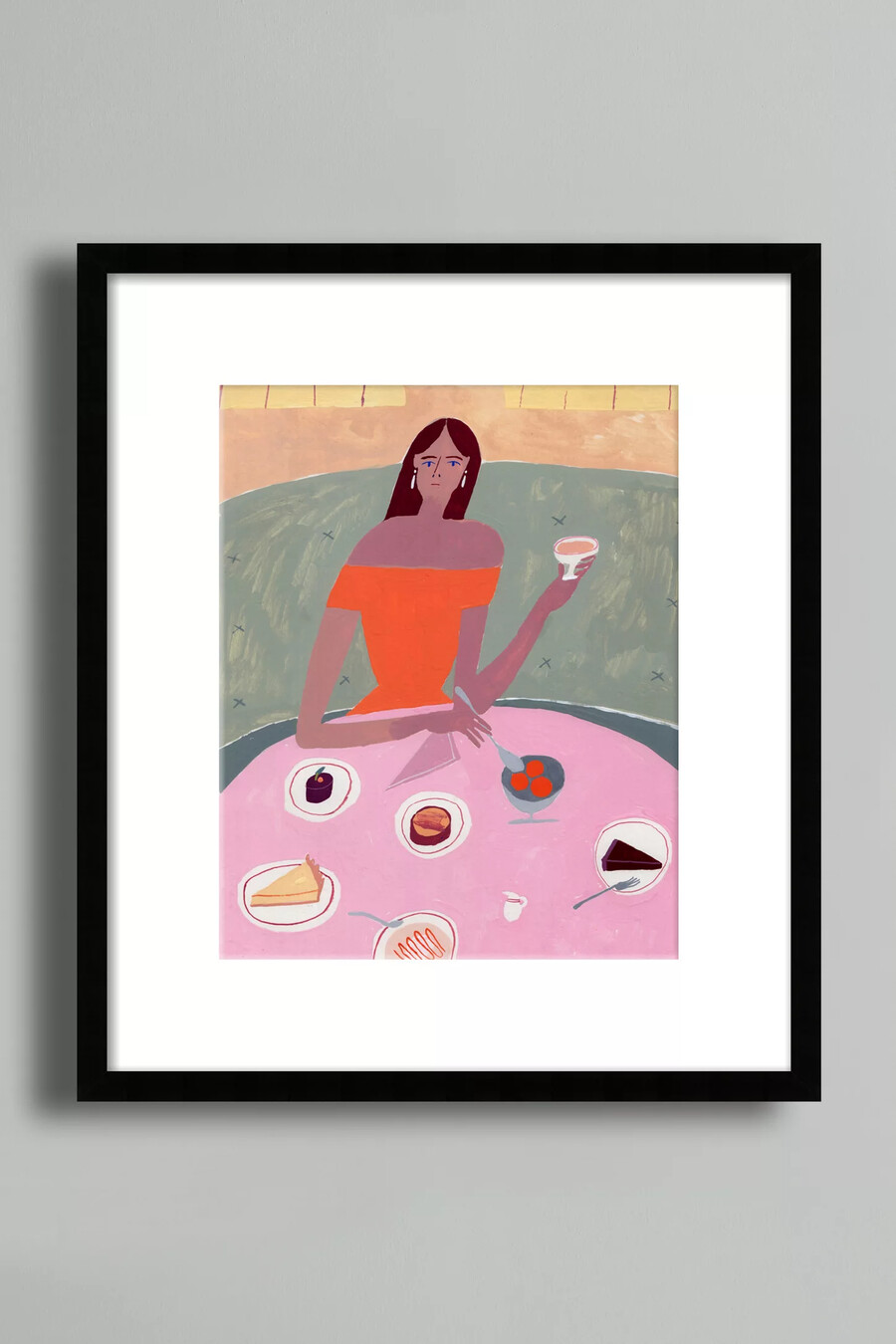 wandbild „noch ein pudding