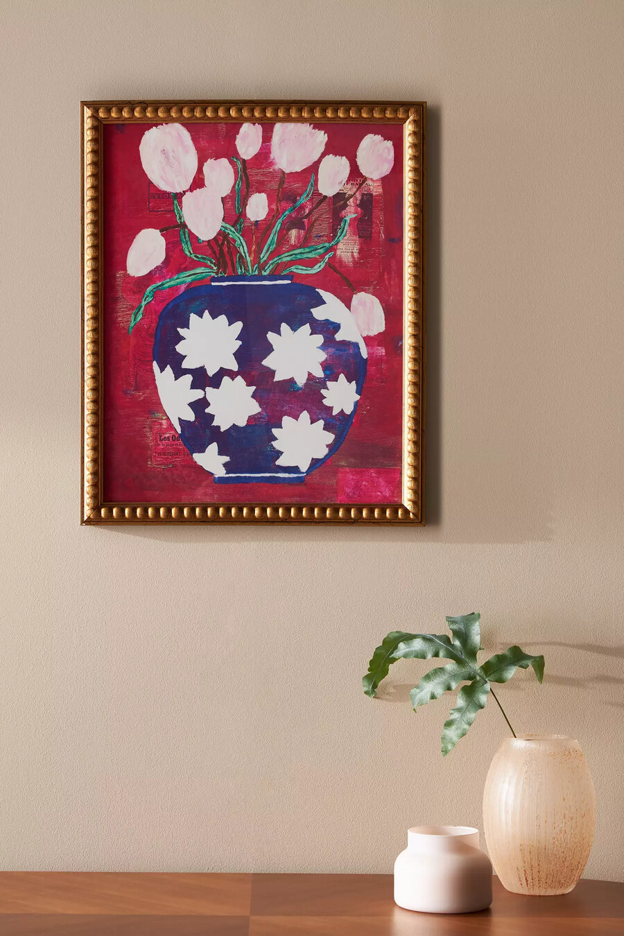 wandbilder in beeren- blau- und weißtönen