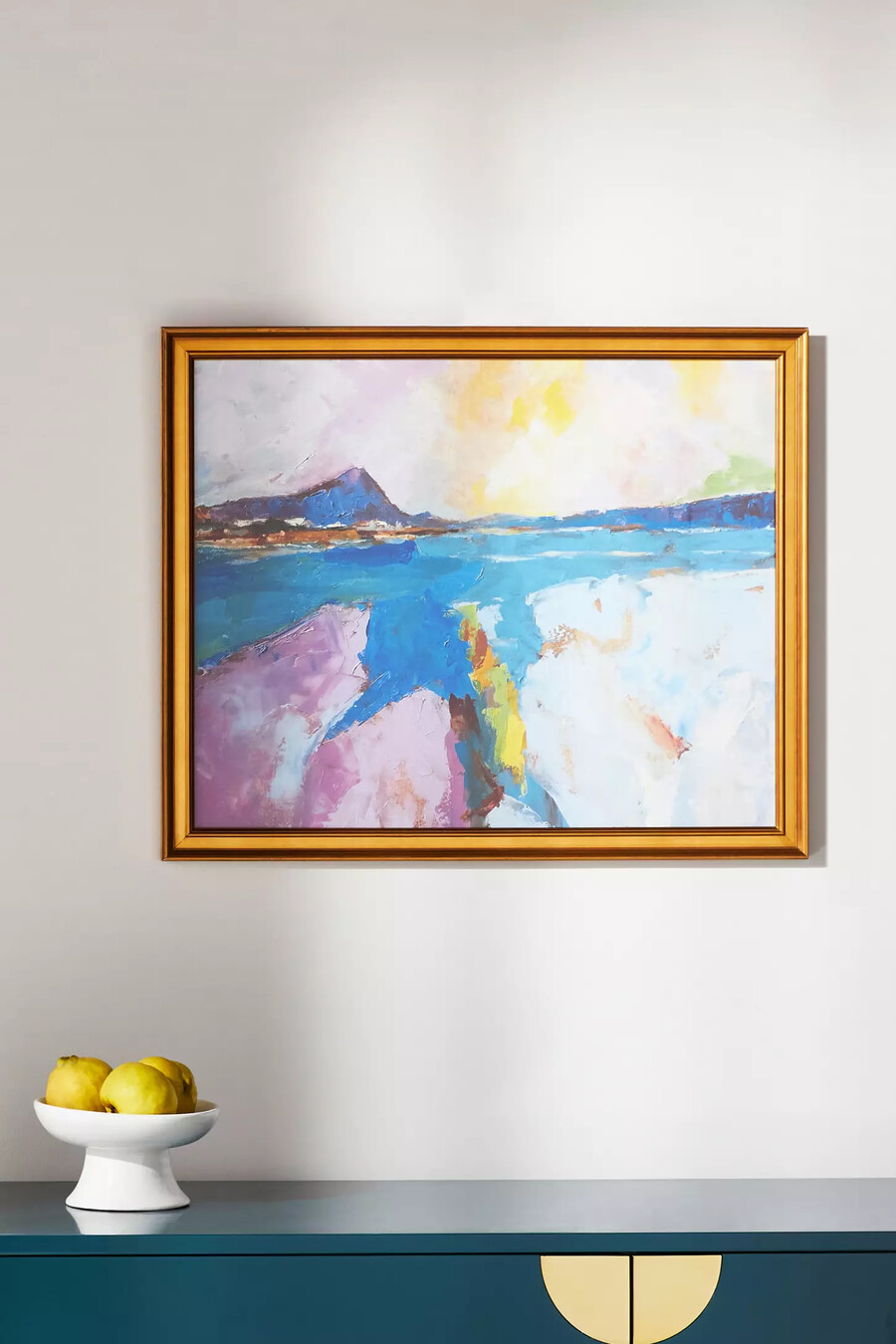 wandbild „blaue meditation