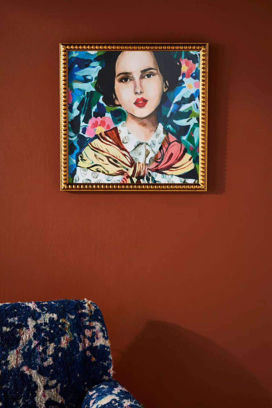 wandbild „frau blumen
