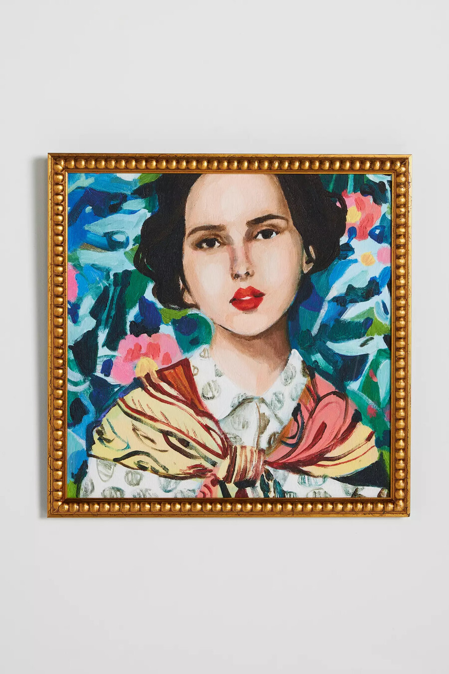 wandbild „frau blumen