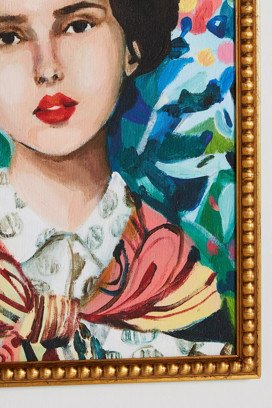 wandbild „frau blumen