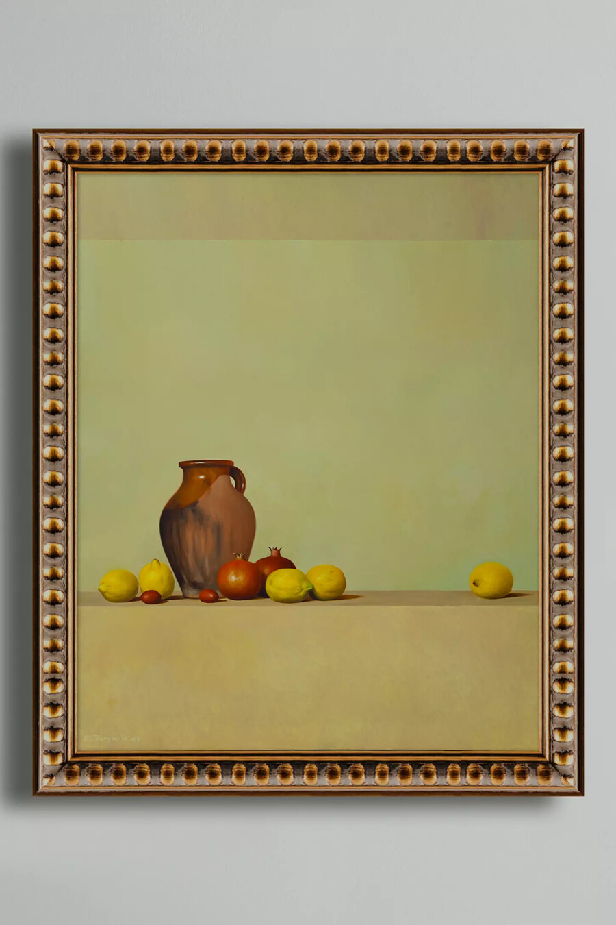 naturaleza con puchero y limones von ildefonso martín burguillo wall art