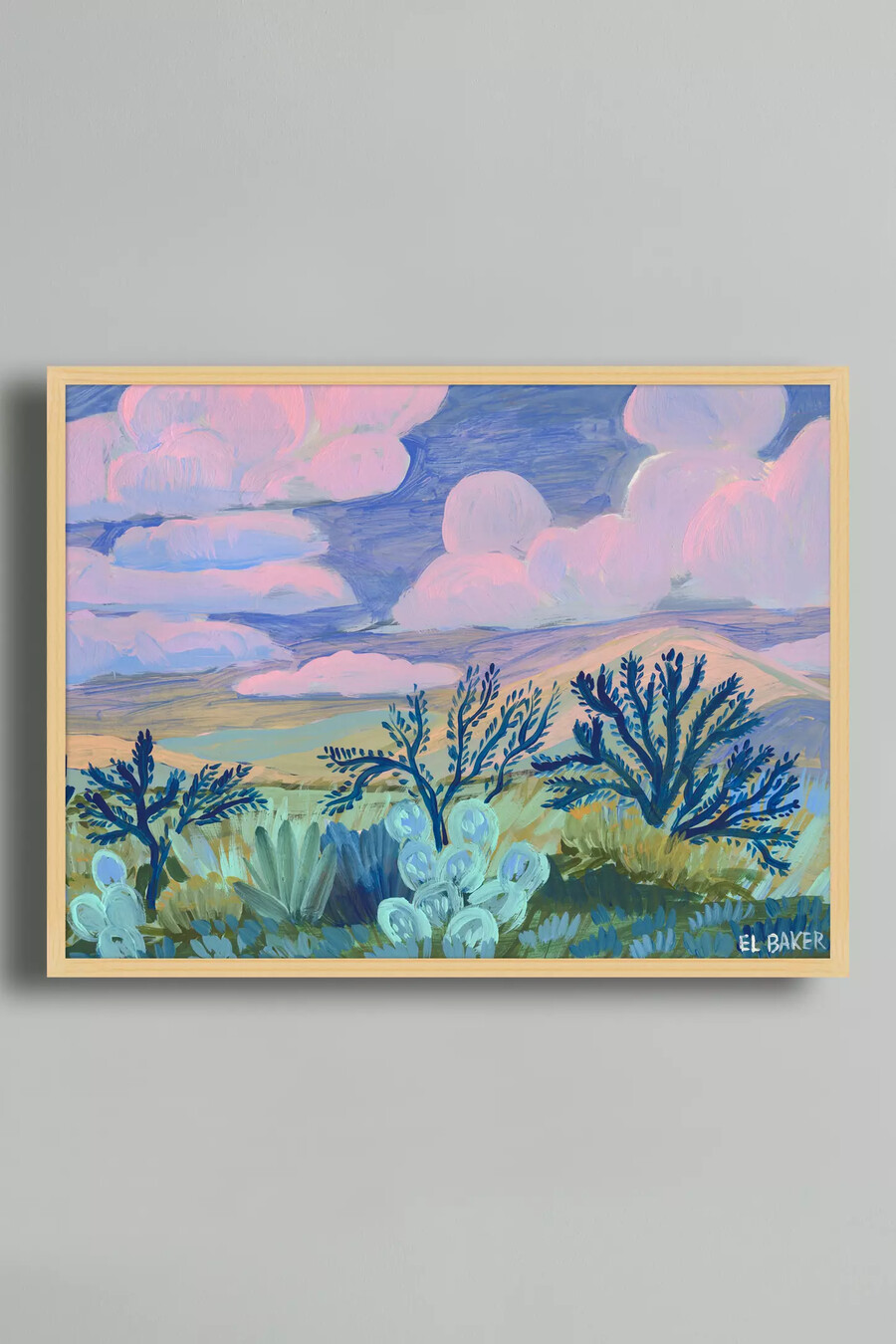 pinkfarbener sonnenuntergang in texas von eleanor baker – wandkunst