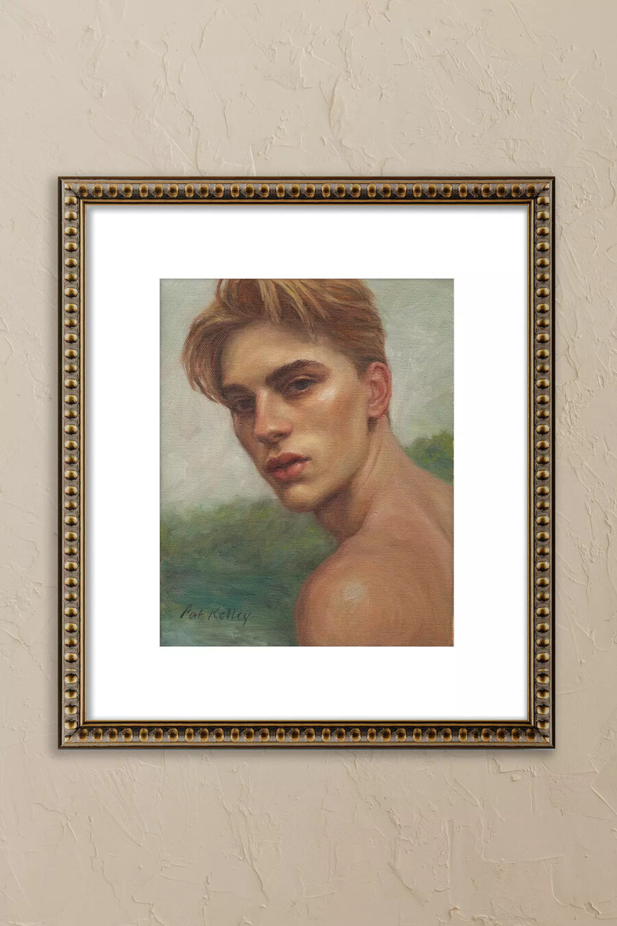 sommer am see von pat kelley gerahmtes wandbild