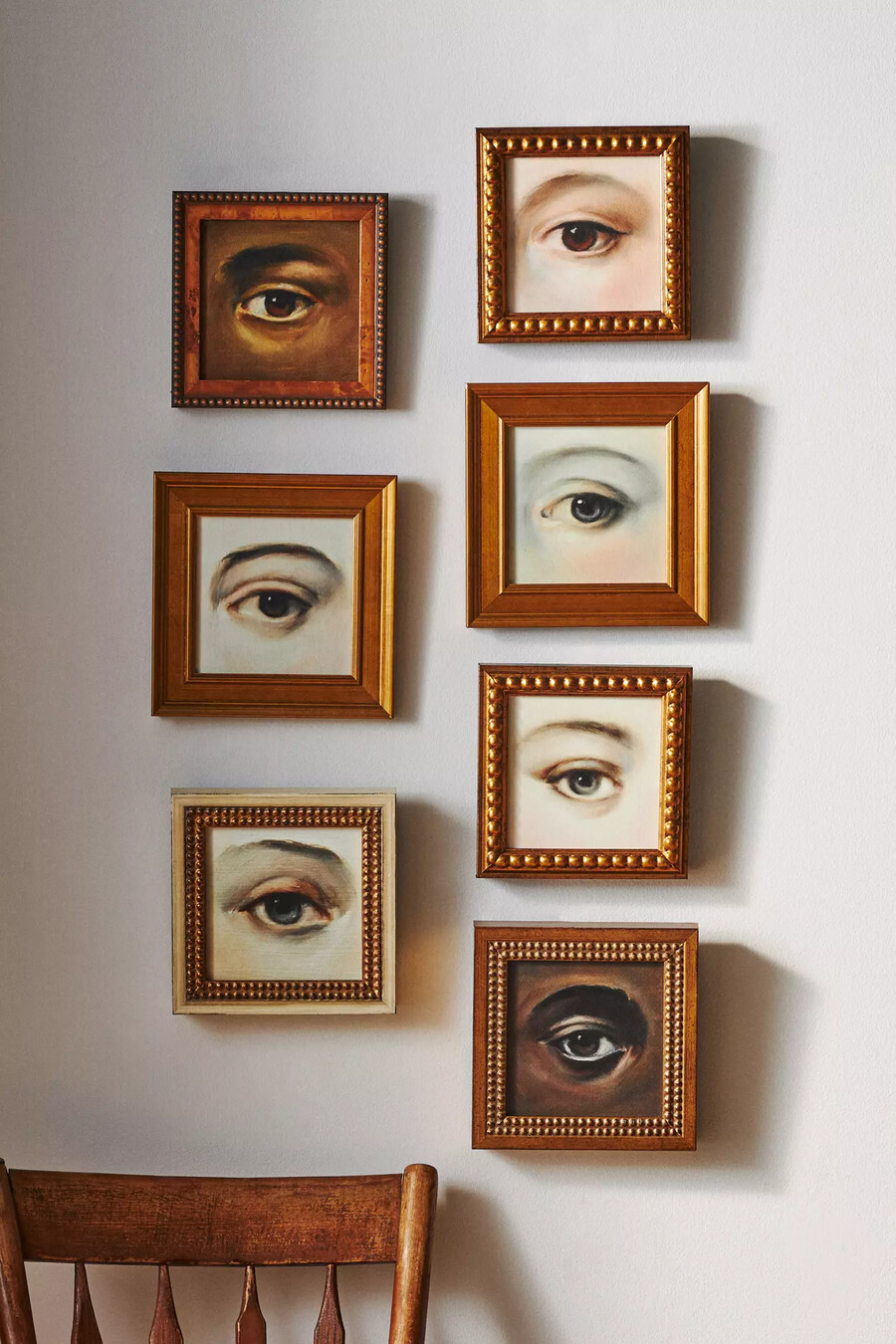 „liebesauge von susannah carson gerahmtes wandbild